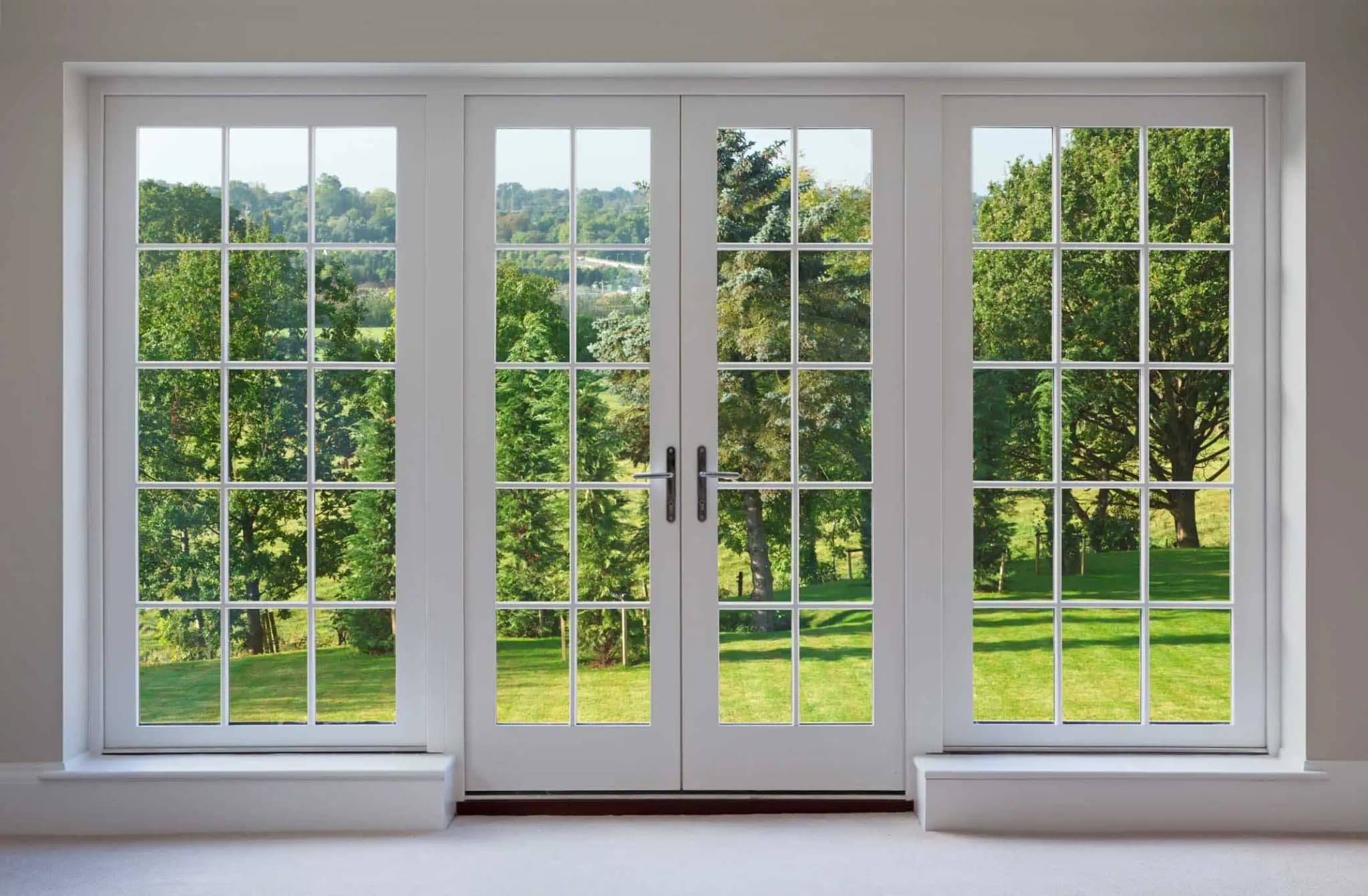 Double glazed window installation demonstrating acoustic insulation properties for noise reduction in residential areas