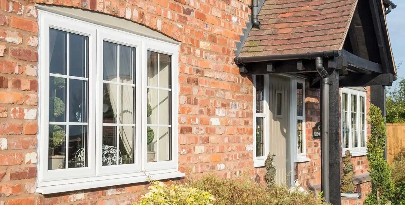 Kitchen with double glazed windows demonstrating condensation-free glass even in high humidity environments