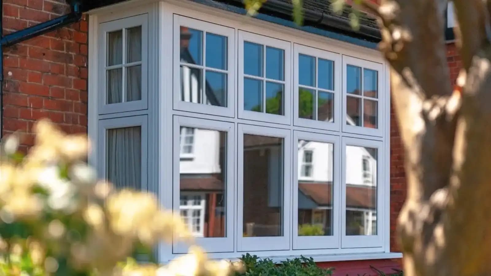 Contemporary flush sash windows enhancing Hampstead modern home