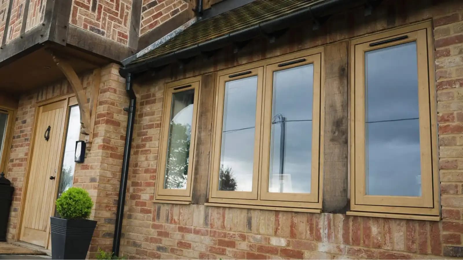 Anthracite grey flush sash windows for Hampstead conservation property