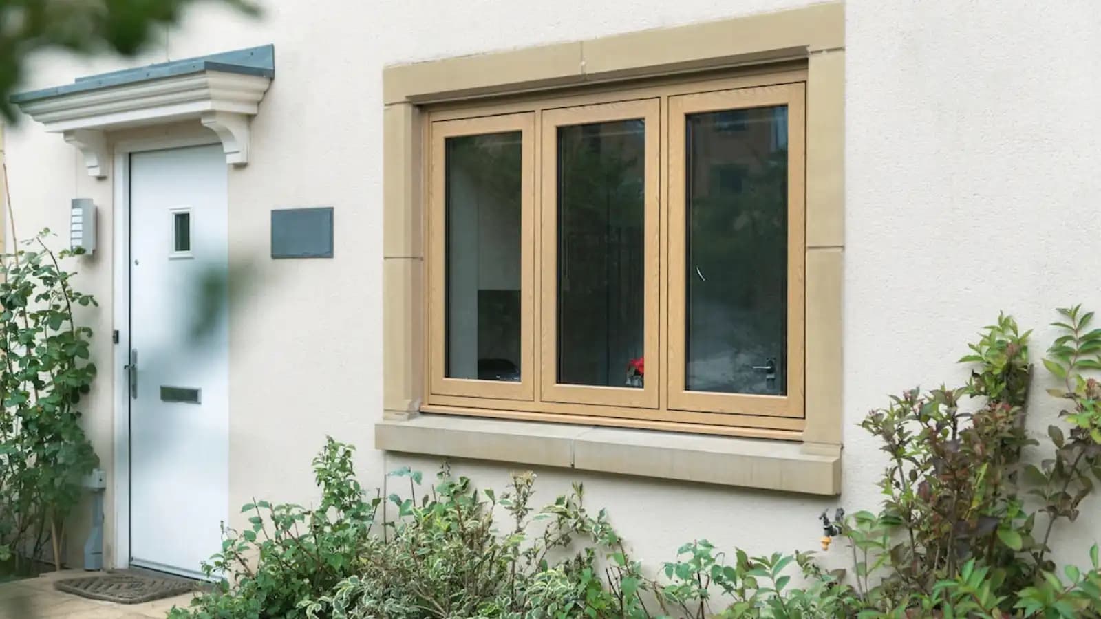 White flush sash windows in Hampstead detached home