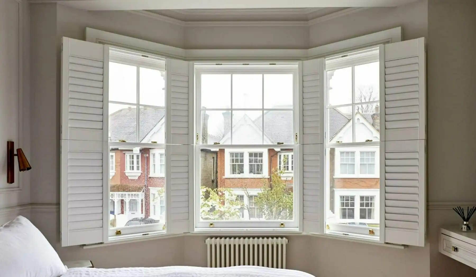 Georgian Bay Windows for Victorian Terrace - Georgian Windows installation project in Dulwich, South London by Harrington Windows
