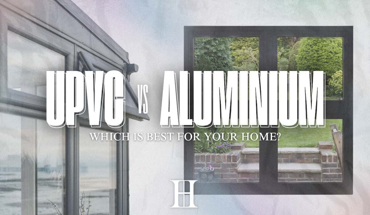 upvc windows vs aluminium, best windows for UK homes, energy-efficient windows, modern aluminium windows, secure uPVC windows, window material comparison UK